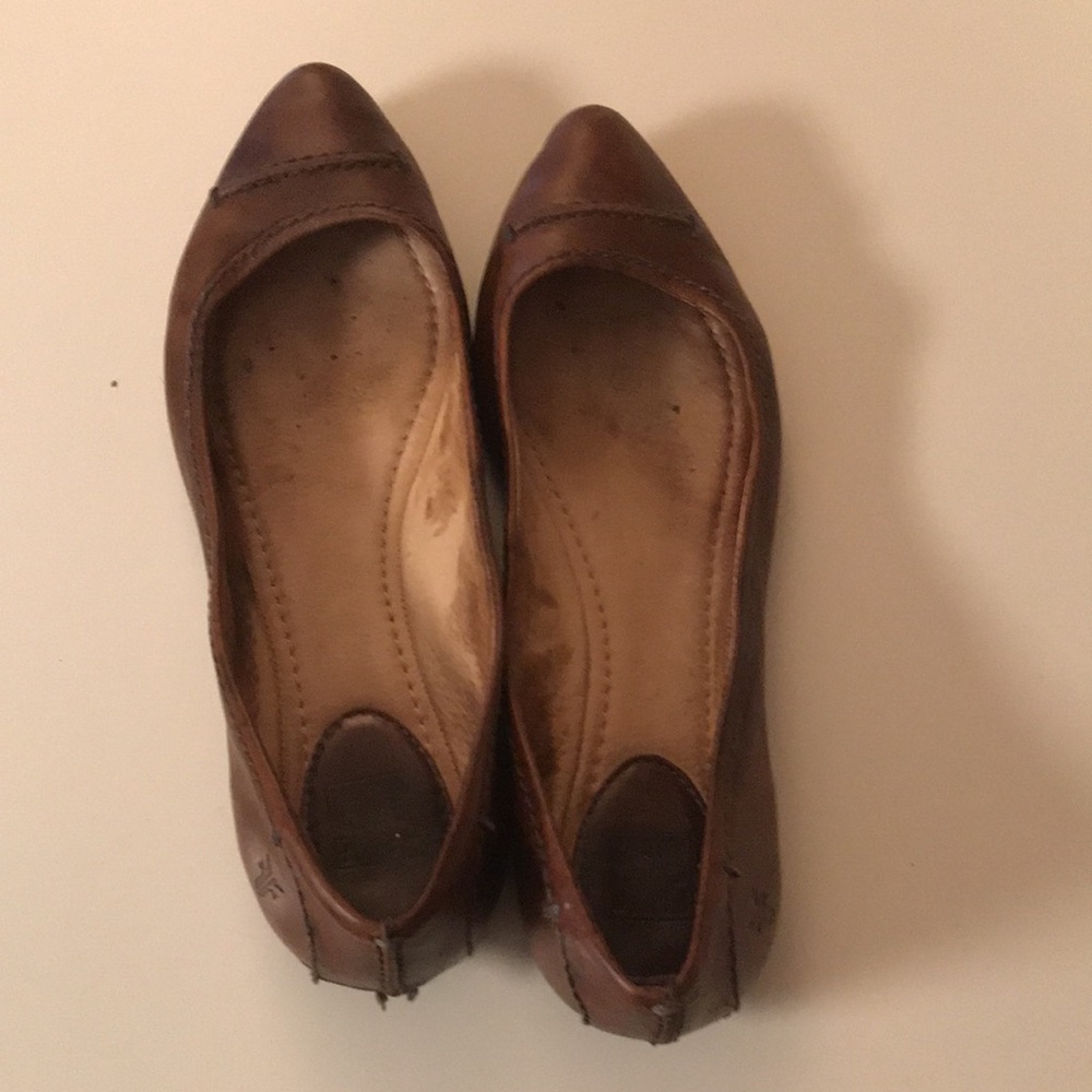 Frye leather ballerinas 8.5